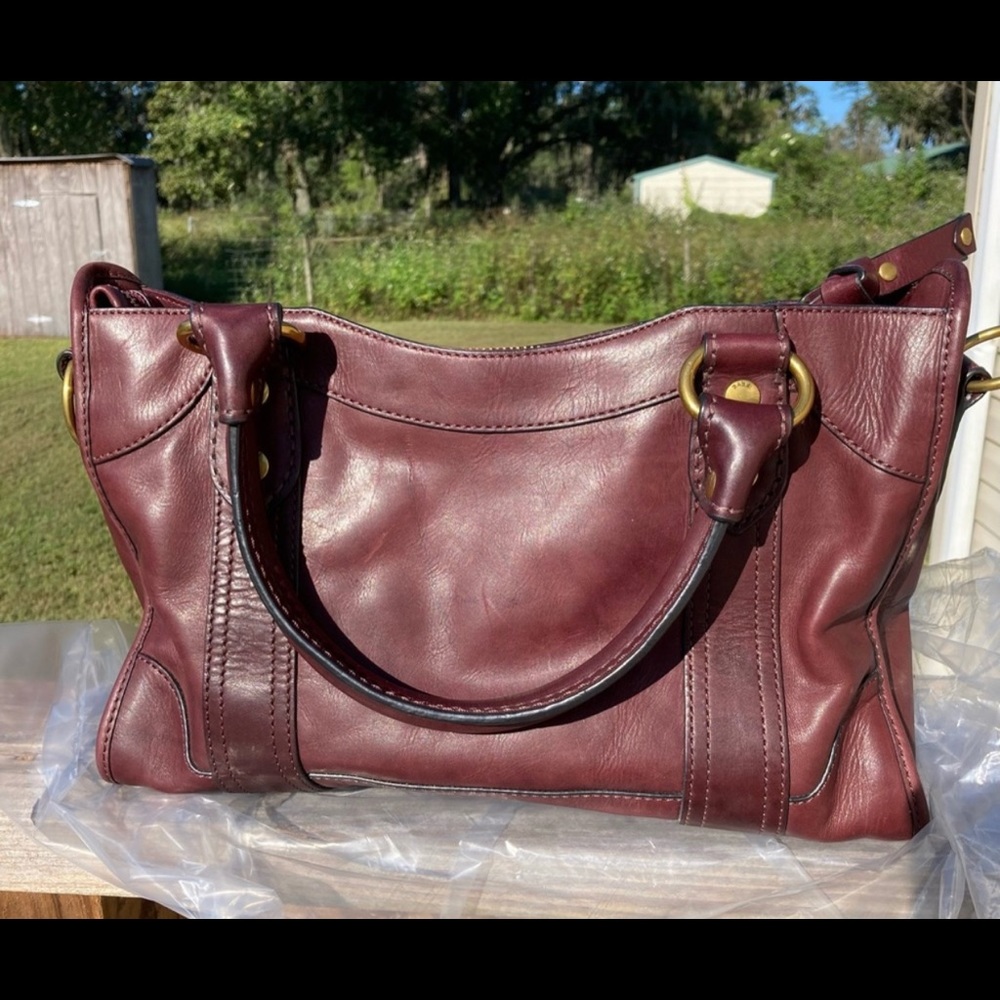 NWT Frye melissa satchel - burgundy